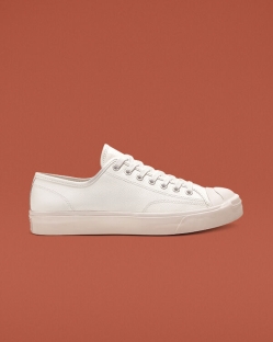 Zapatos Bajos Converse Jack Purcell Leather Para Mujer - Blancas | Spain-2093